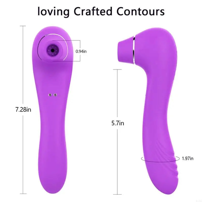 Sex Stimulating Massage 10-Frequency Vibrator and 10-Suction Stimulator Massager