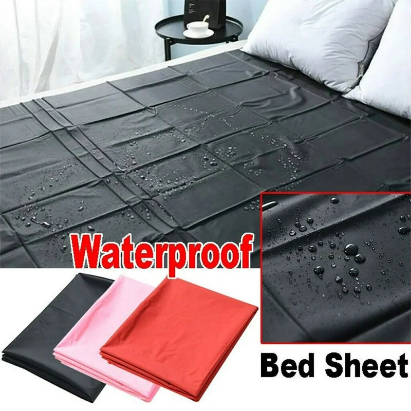 PVC Wetlook Bed Sheet Sex Mattress Cover Waterproof Adult Couples Game Bedding Sheets