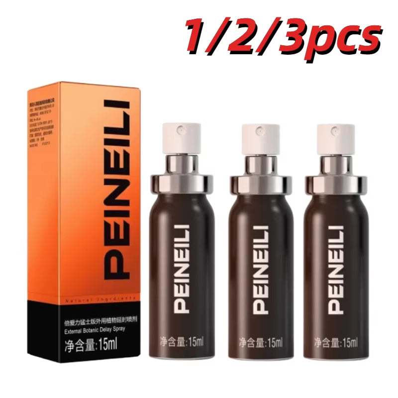 1/2/3Pcs PEINEILI Sex Spray for Men Delay Ejaculation Sex Delay Spray for Male External Use anti Premature Ejaculation
