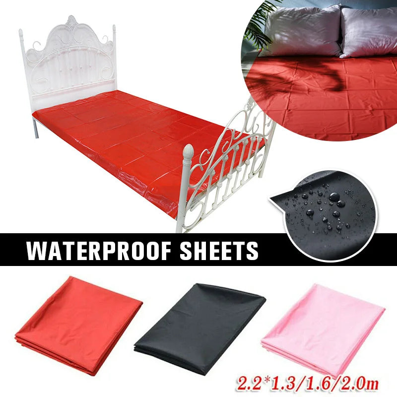 PVC Wetlook Bed Sheet Sex Mattress Cover Waterproof Adult Couples Game Bedding Sheets