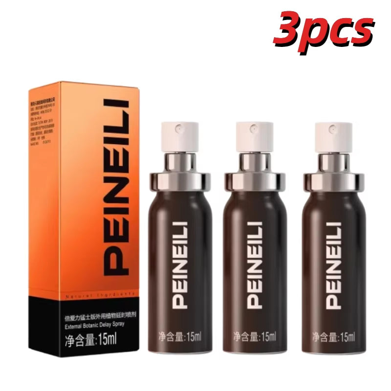 1/2/3Pcs PEINEILI Sex Spray for Men Delay Ejaculation Sex Delay Spray for Male External Use anti Premature Ejaculation